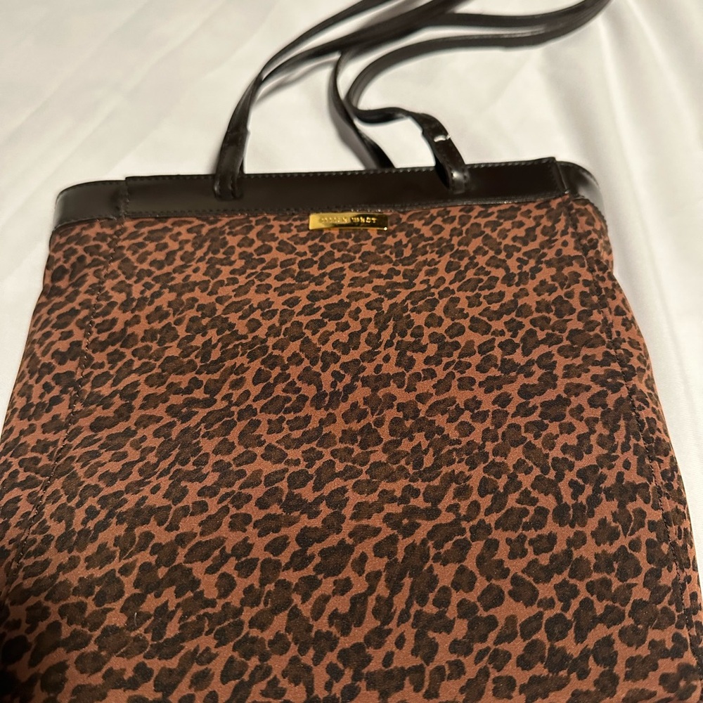 Nine West Animal Print Tote with Dark Accents